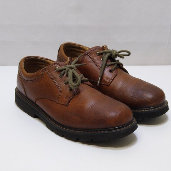 Dockers Shelter 90-3902 Pebbled Leather TPR Non-slip Outsole Men Size 10M Shoes - Picture 2 of 8